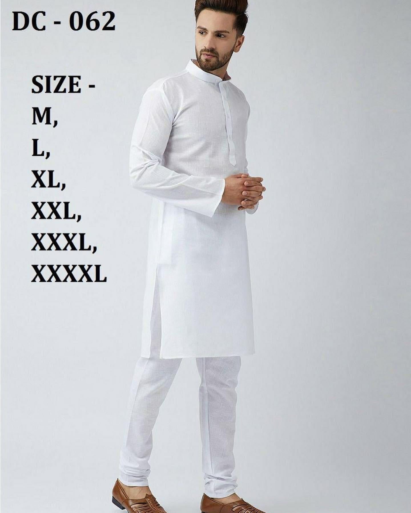 White Cotton Kurta @ DressingStylesCA.com