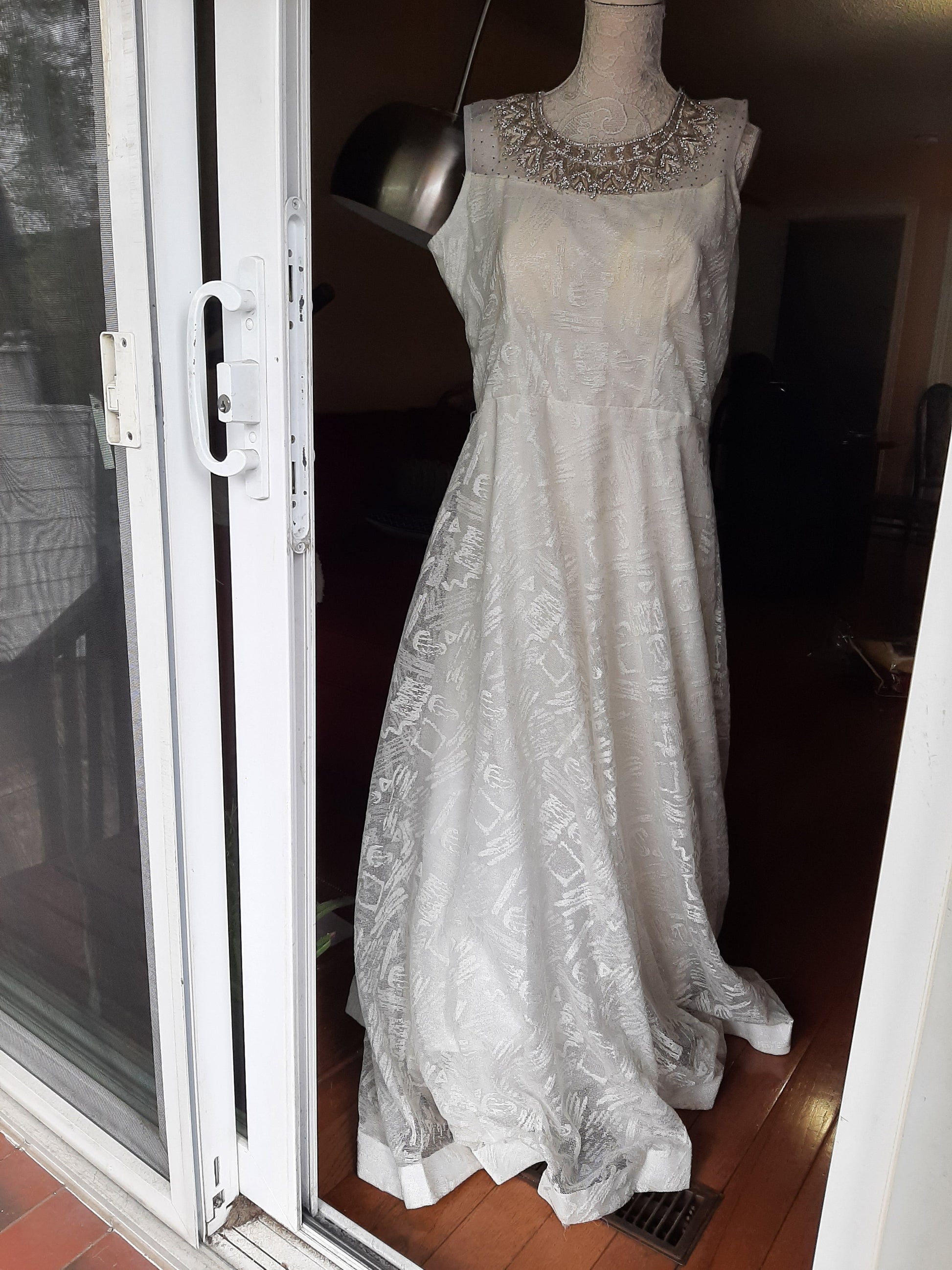 White Long Gown @ DressingStylesCA.com