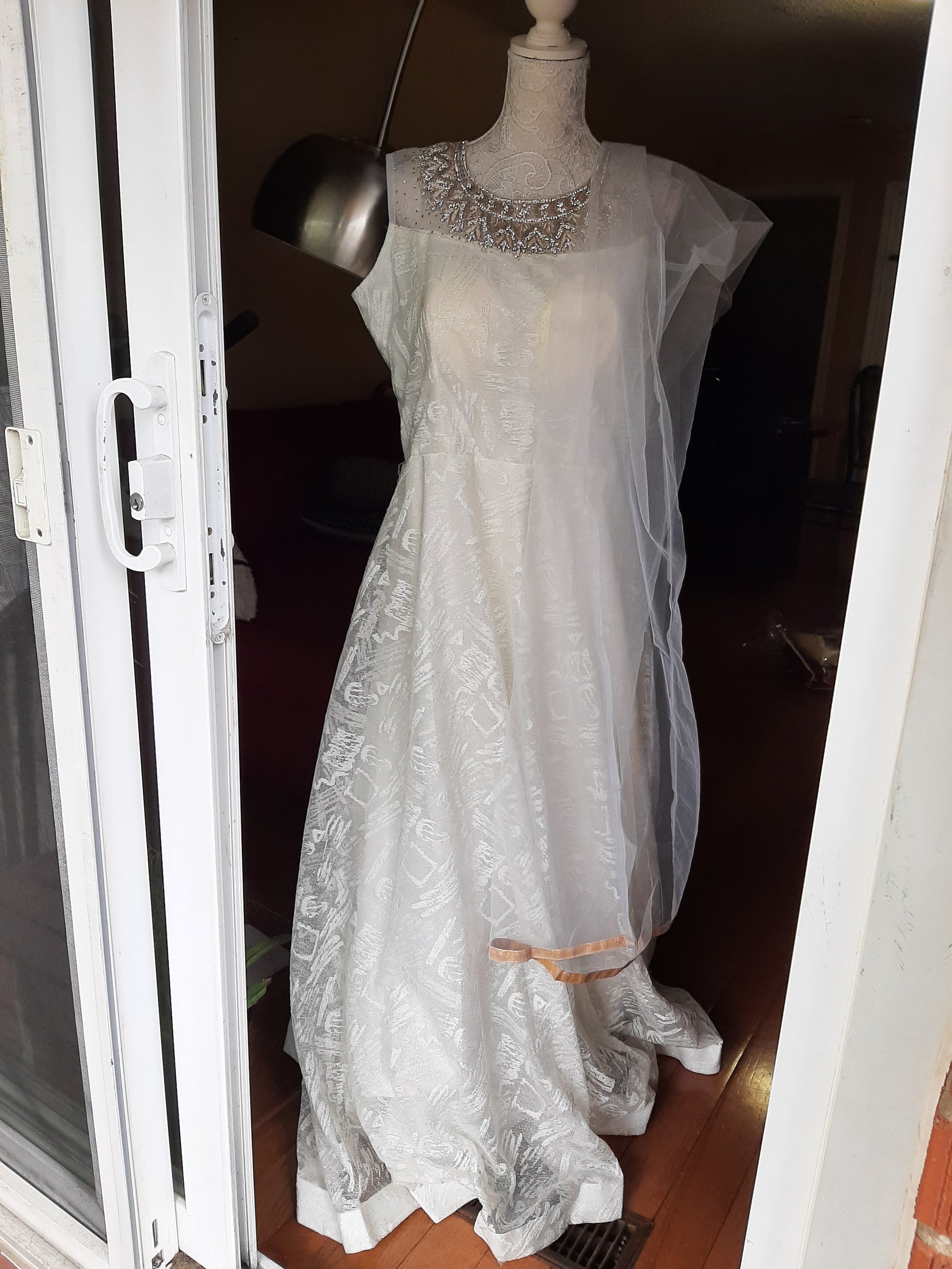 White Long Gown @ DressingStylesCA.com