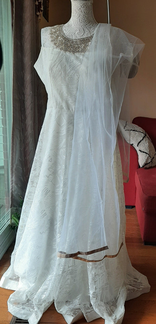 White Long Gown @ DressingStylesCA.com