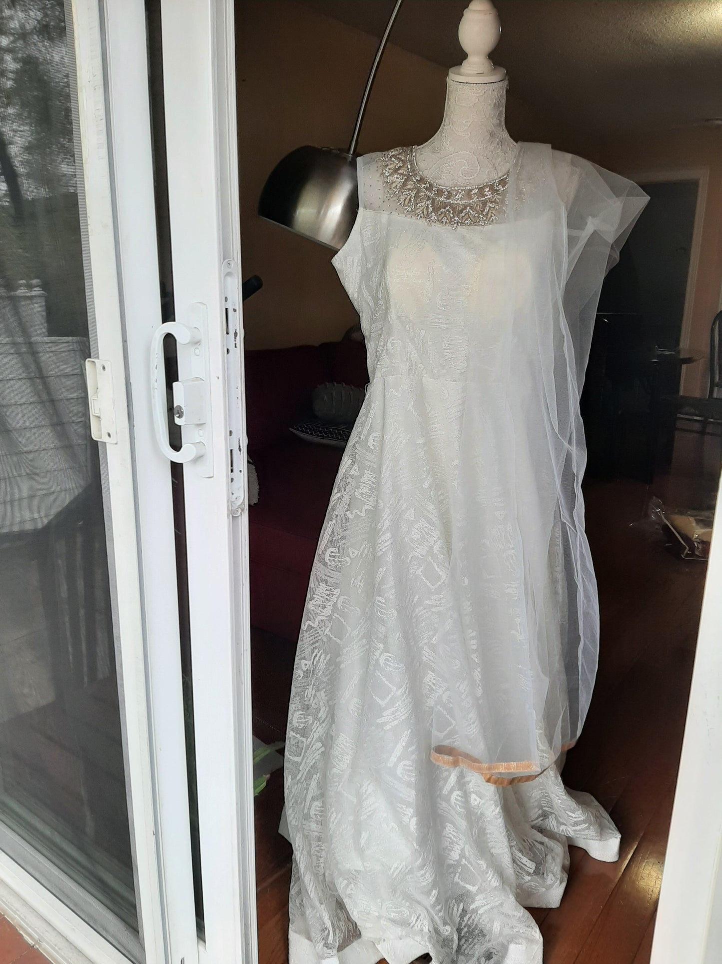 White Long Gown @ DressingStylesCA.com
