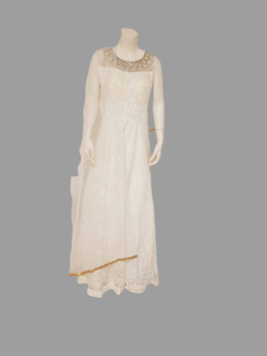 White Long Gown @ DressingStylesCA.com