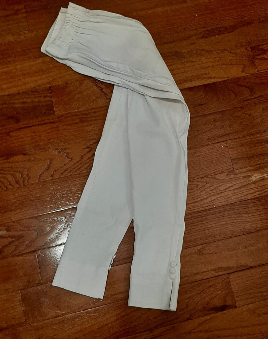 White Stretchable Office Pant @ DressingStylesCA.com