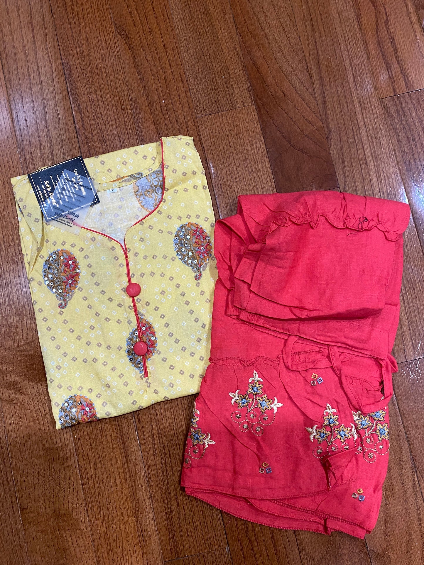 Yellow Garara Set @ DressingStylesCA.com