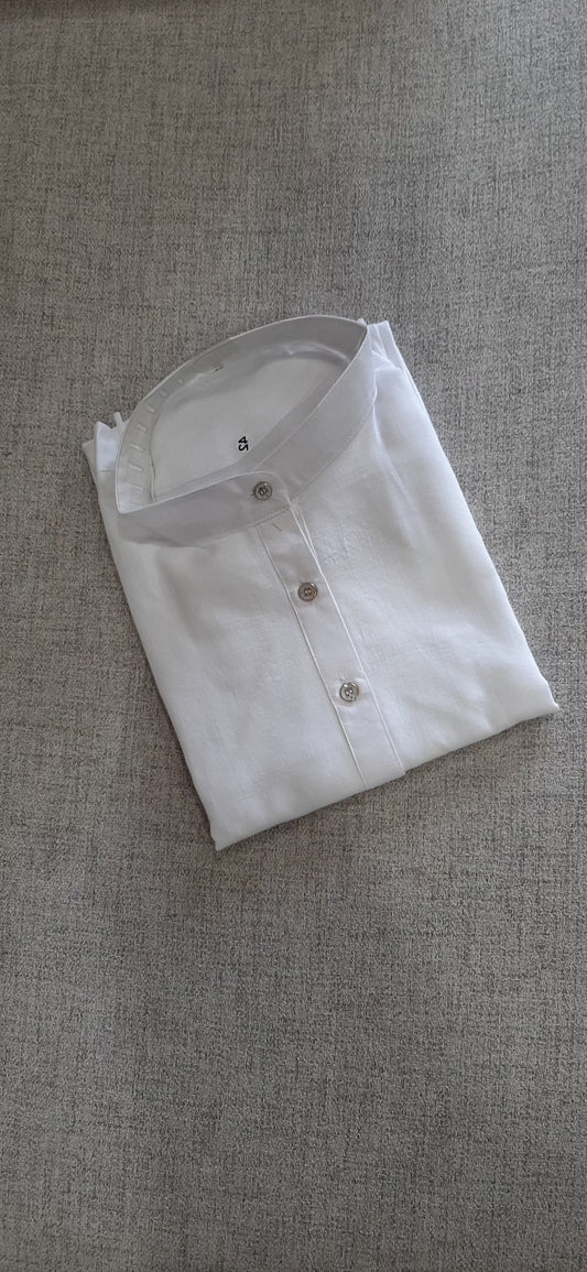 White Cotton Kurta @ DressingStylesCA.com