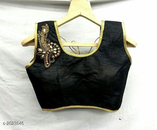Black Blouse with Handwork @ DressingStylesCA.com
