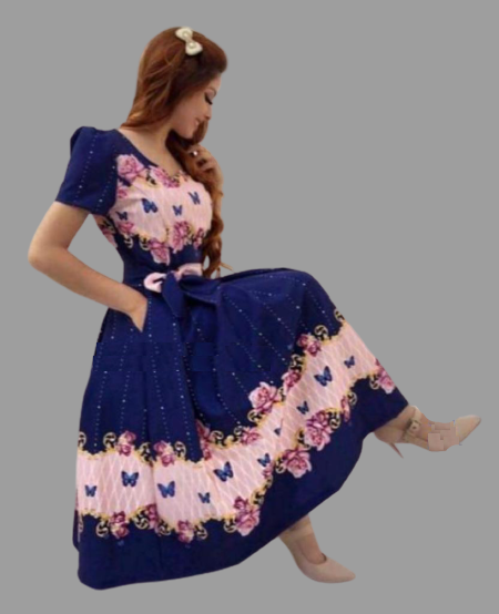 Blue and Pink Skirt @ DressingStylesCA.com