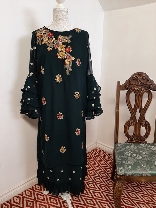 Designer Georgette Kurti- Green @ DressingStylesCA.com