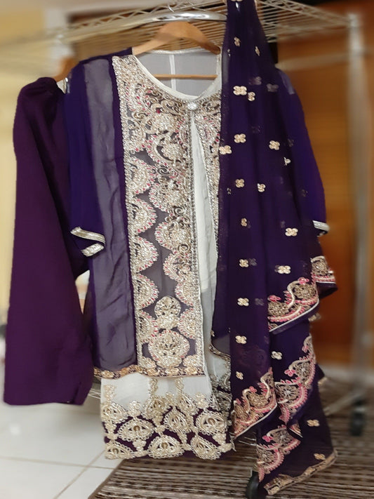 Light Purple Color Kurti with Shrug @ DressingStylesCA.com
