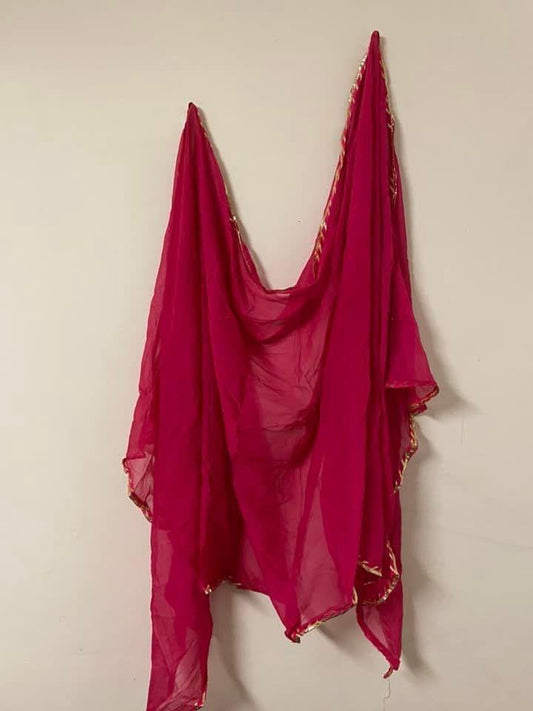 Pink Chiffon Dupatta @ DressingStylesCA.com