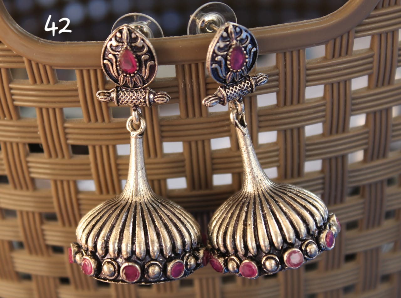 Pink Gem Earrings @ DressingStylesCA.com