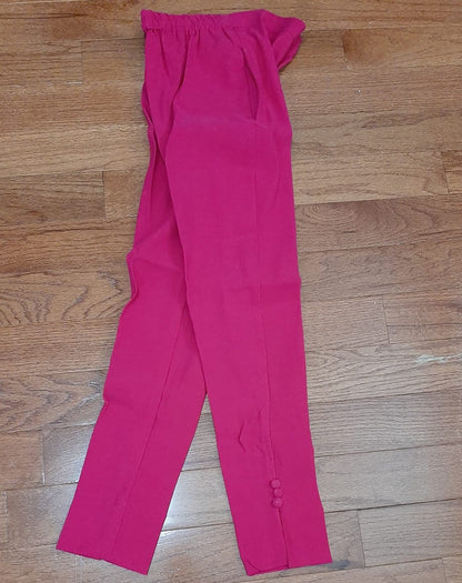 Pink Stretchable Office Pant @ DressingStylesCA.com