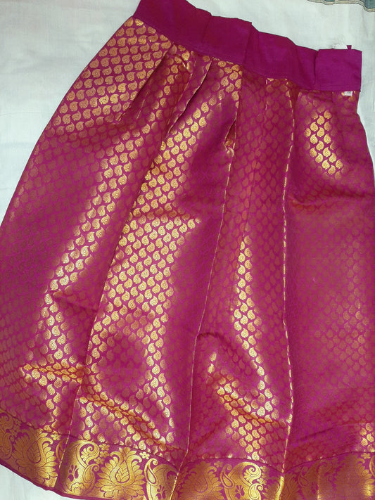 Purple Art Silk Pavada Age 8-10 @ DressingStylesCA.com