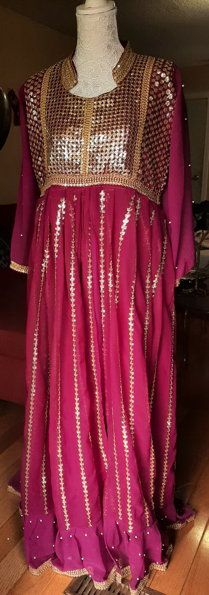Purple Colored Long Gown @ DressingStylesCA.com