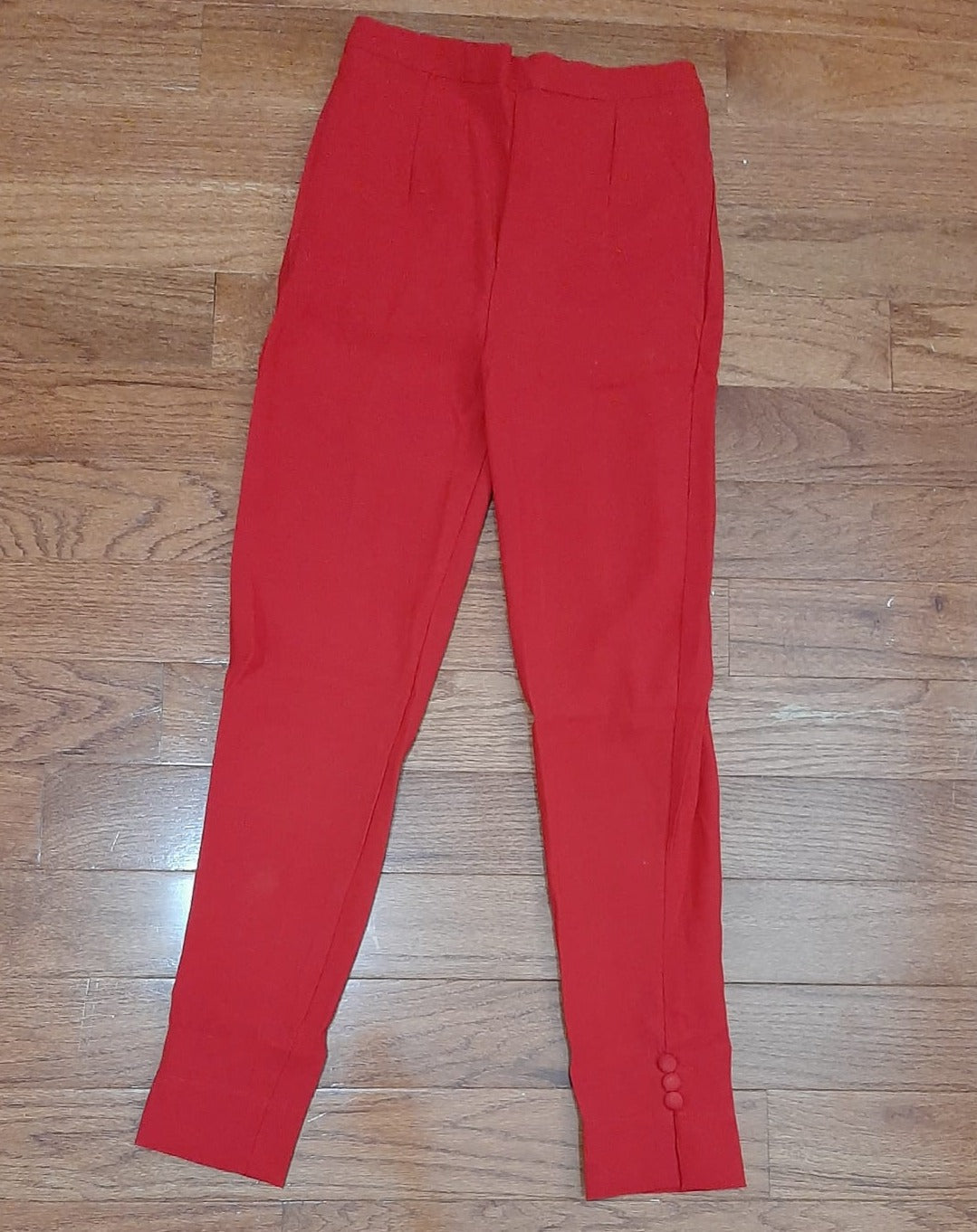Red Stretchable Office Pant @ DressingStylesCA.com