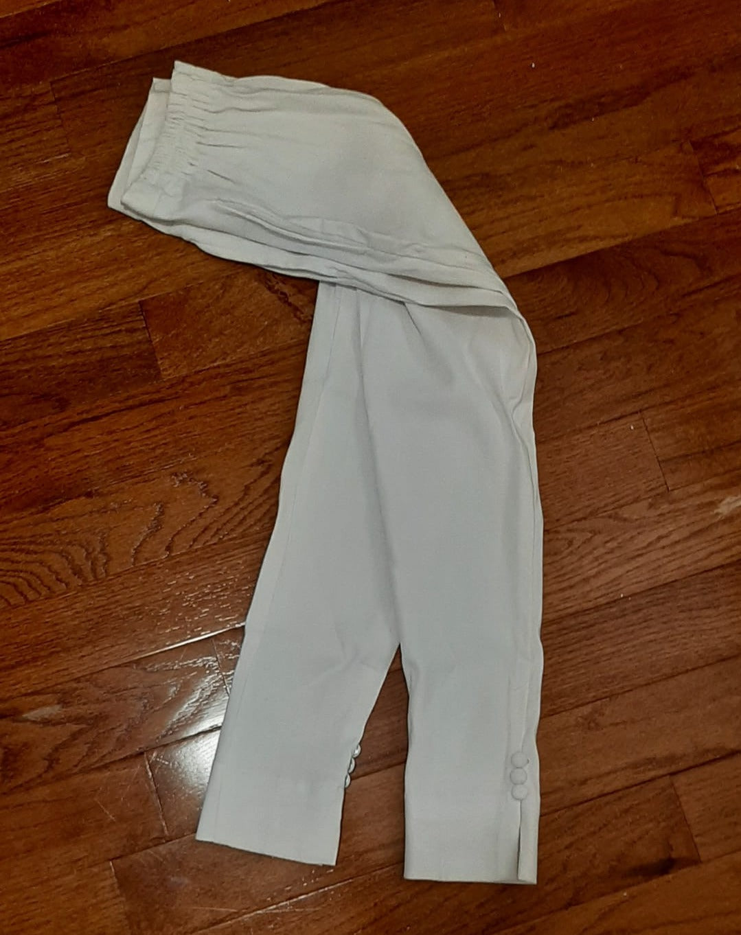 White Stretchable Office Pant @ DressingStylesCA.com